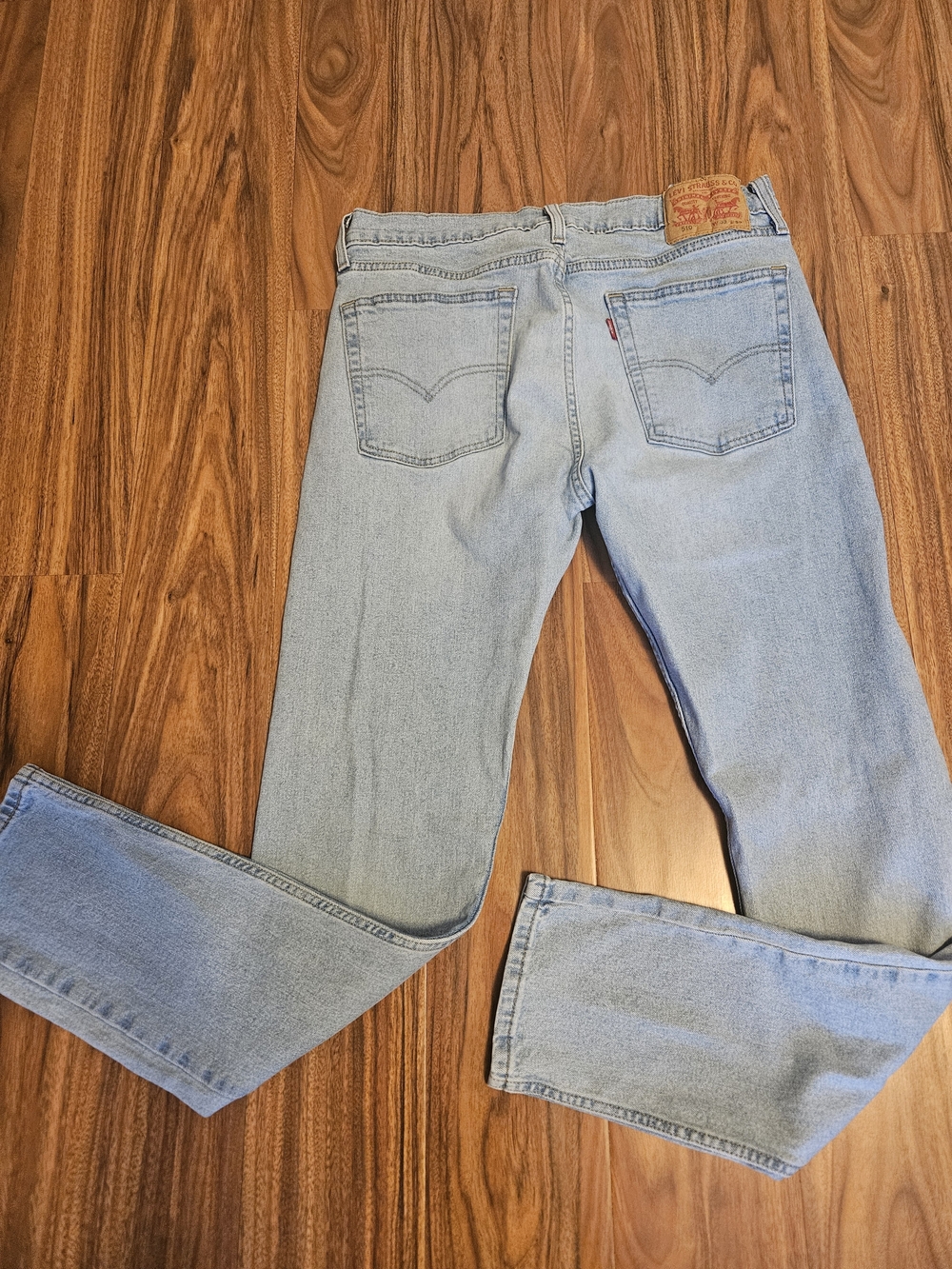 Levi's 510 Light Blue Men's Straight-Leg Jeans Size 32